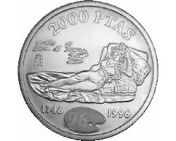 2000 pesetas 1996 - La Maja