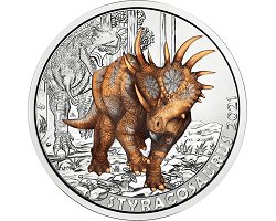Austria  3€ 2021 - Nº8  STYRACOSAURUS ALBERTENSIS. Supersaurs