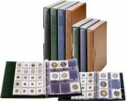 Albumes moedas em alveolos