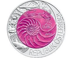 Austria 25€ Niobio 2012 - Bionik <font color=RED>VENDIDA</font>