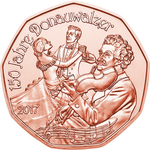 Austria  5� - Moneda A�o Nuevo 2017