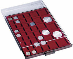 Coin box 45 square compartments, severa sizes