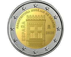 2€ ESPANHA 2020 - Arquitectura Mudejar de Aragón