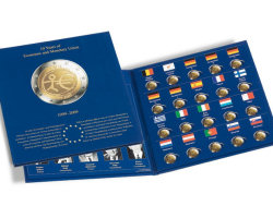 Album PRESSO monedas 2�. 10� aniv. Union Monetaria
