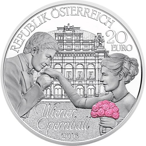 Austria 20� 2016 Proof - Vienna Opera Ball