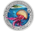 Austria  3€ 2024 - Nº6 - <b>Mauve Stinger Coin</b>. Marine Life