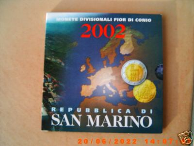 Official San Marino 2002 in folder